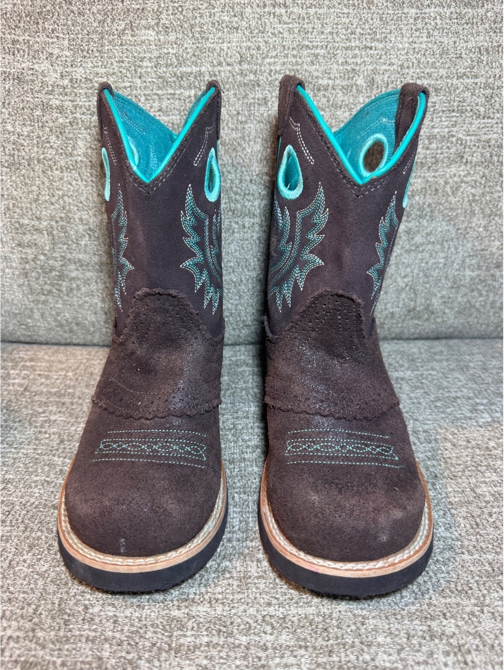 Ariat Kids Fatbaby Cowgirl Western Boots Royal Chocolate US 2M